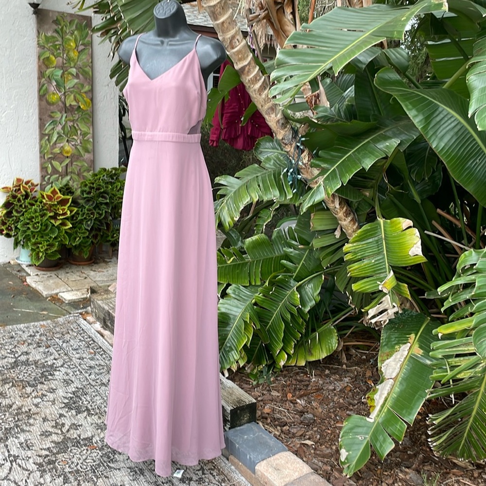 Birdie, Grey lilac,maxi bridesmaid, or prom dress